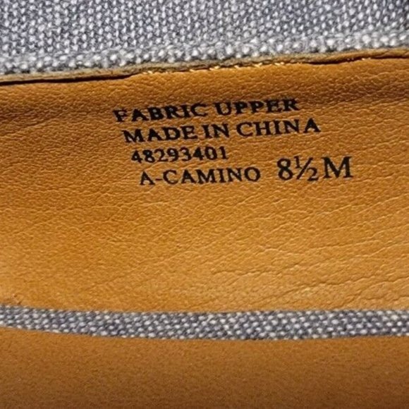 Franco Sarto Camino Blue Denim Espadrille Wedge Sandal Size 8.5 Bow Womens - Picture 8 of 10